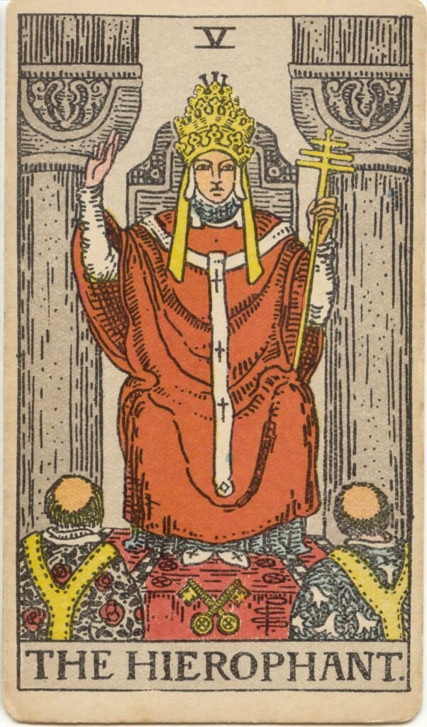 hierofant rider waite tarot card set