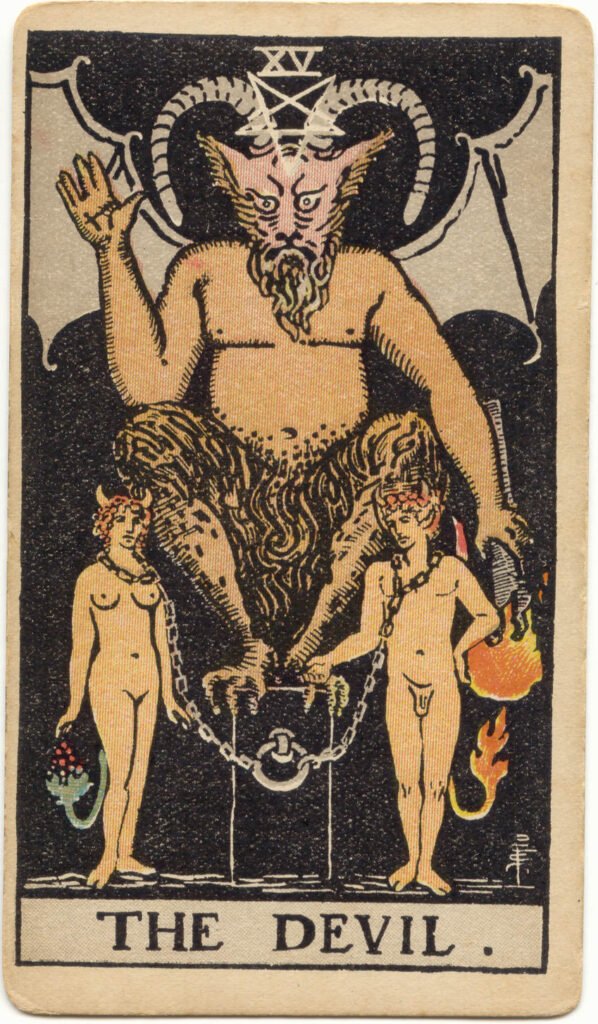 diabeł rider waite tarot card set