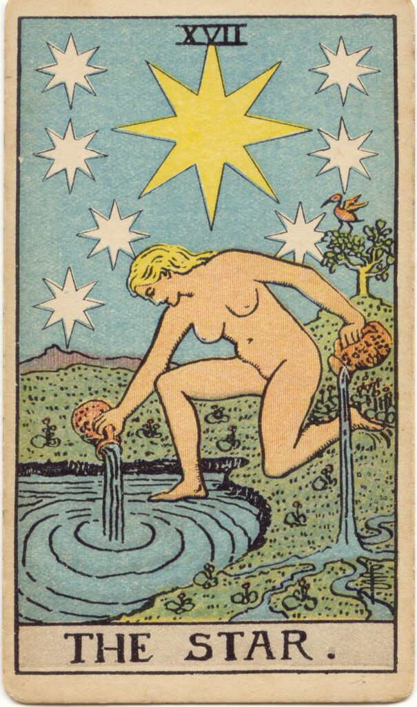 gwiazda rider waite tarot card set