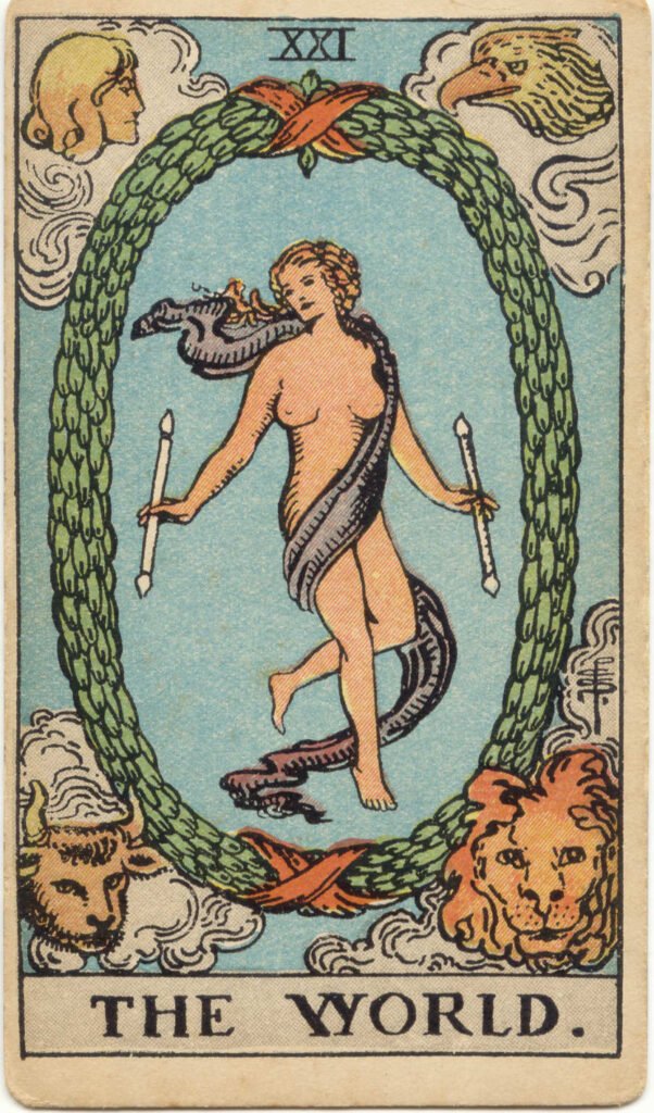 świat rider waite tarot card set
